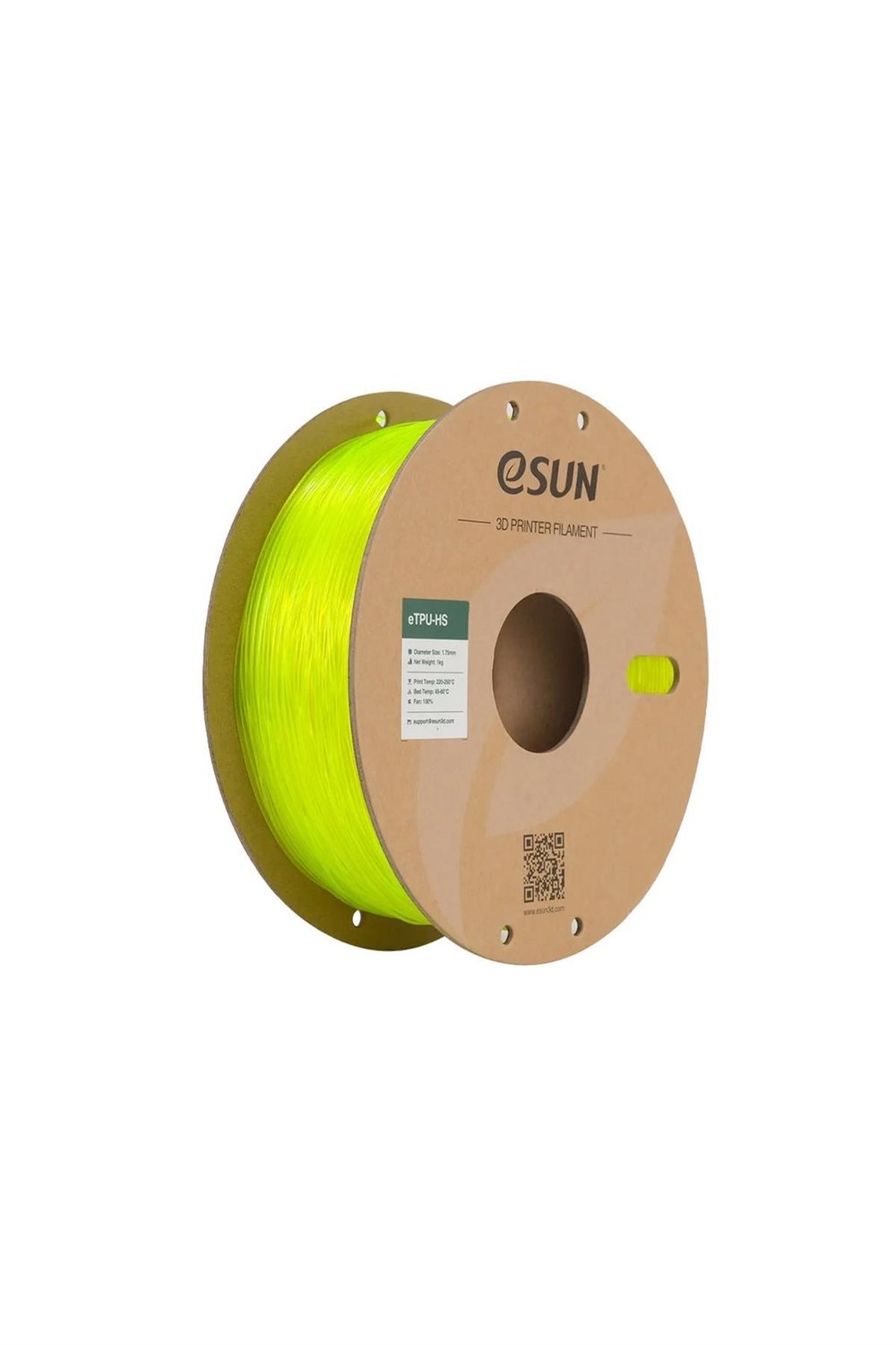Esun TPU-HS Filament Fluorescent Yellow