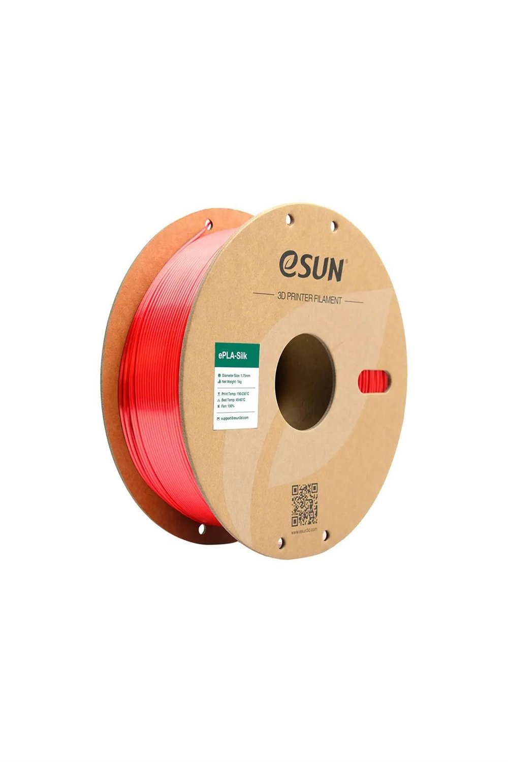 Esun eSilk-PLA Filament Red