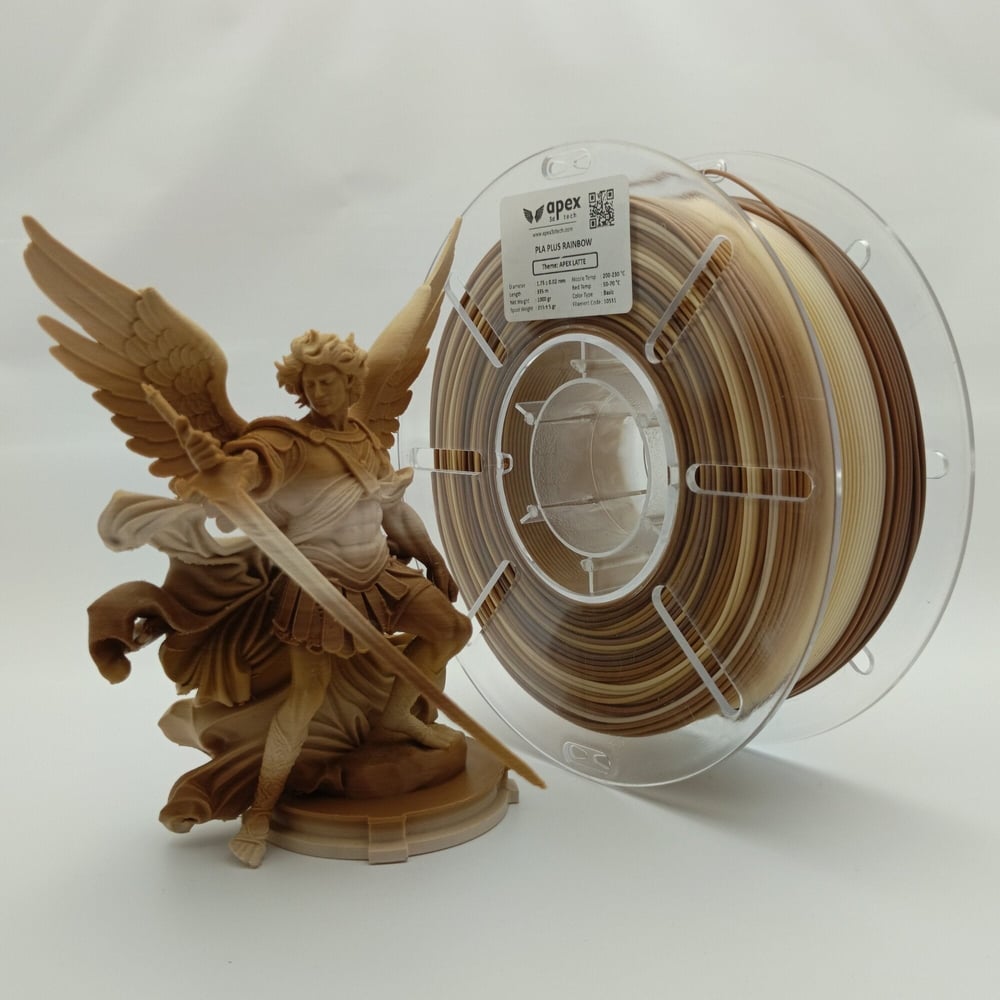 Apex3D Tech Gökkuşağı PLA+ Filament - Apex Latte