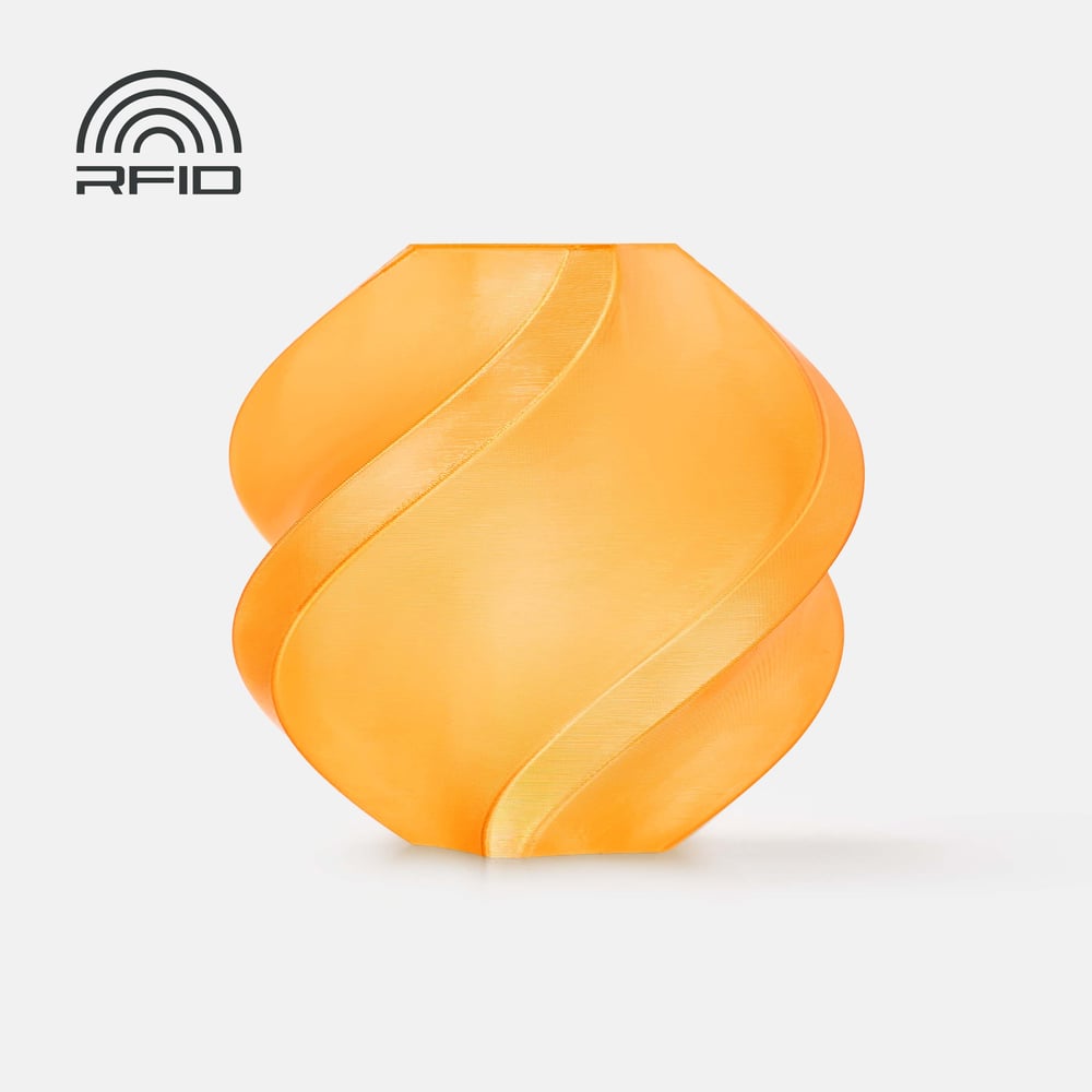 Bambu PETG Translucent Orange with Bambu Reusable(Yeniden Kullanılabilir Makara)