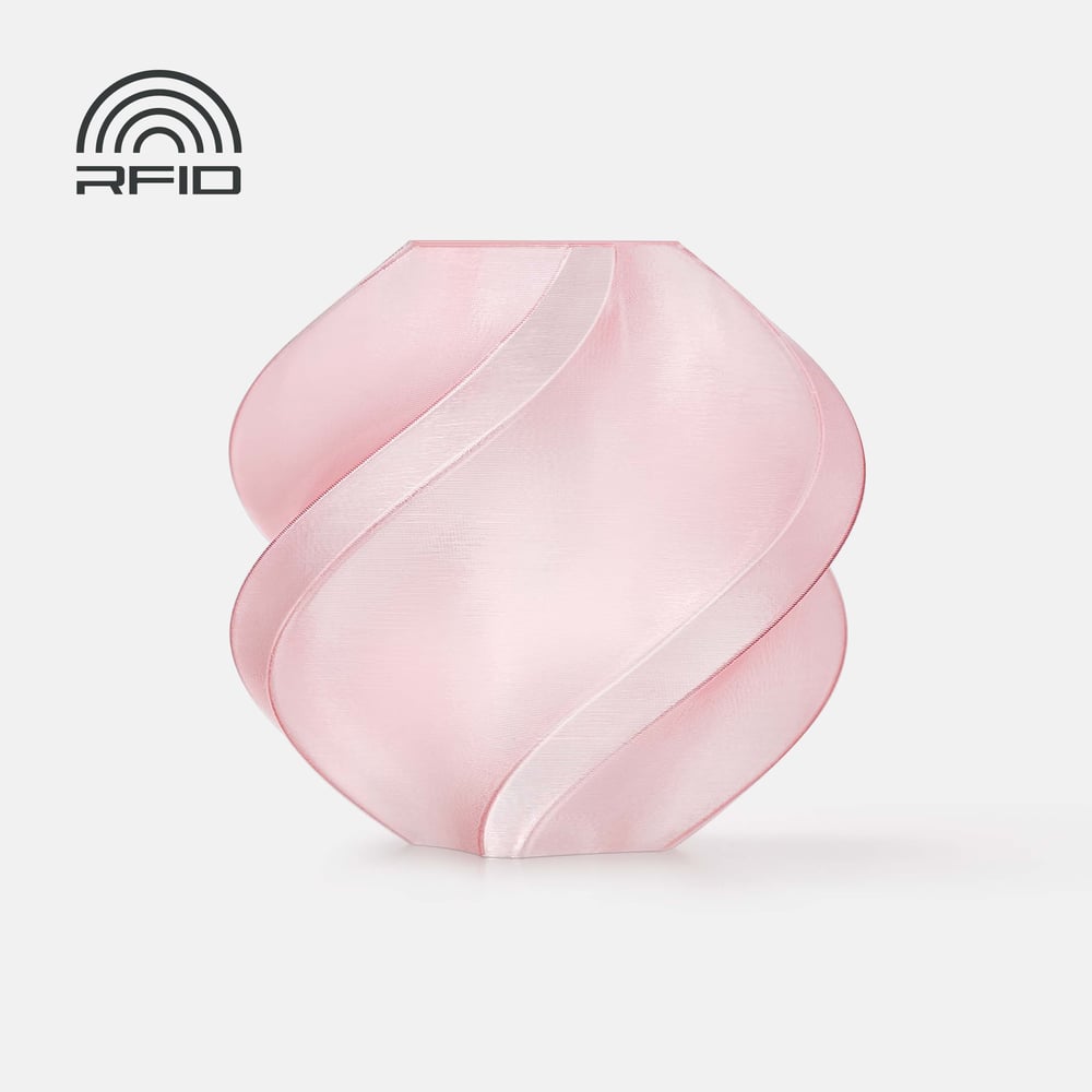 Bambu PETG Translucent Pink with Bambu Reusable(Yeniden Kullanılabilir Makara)