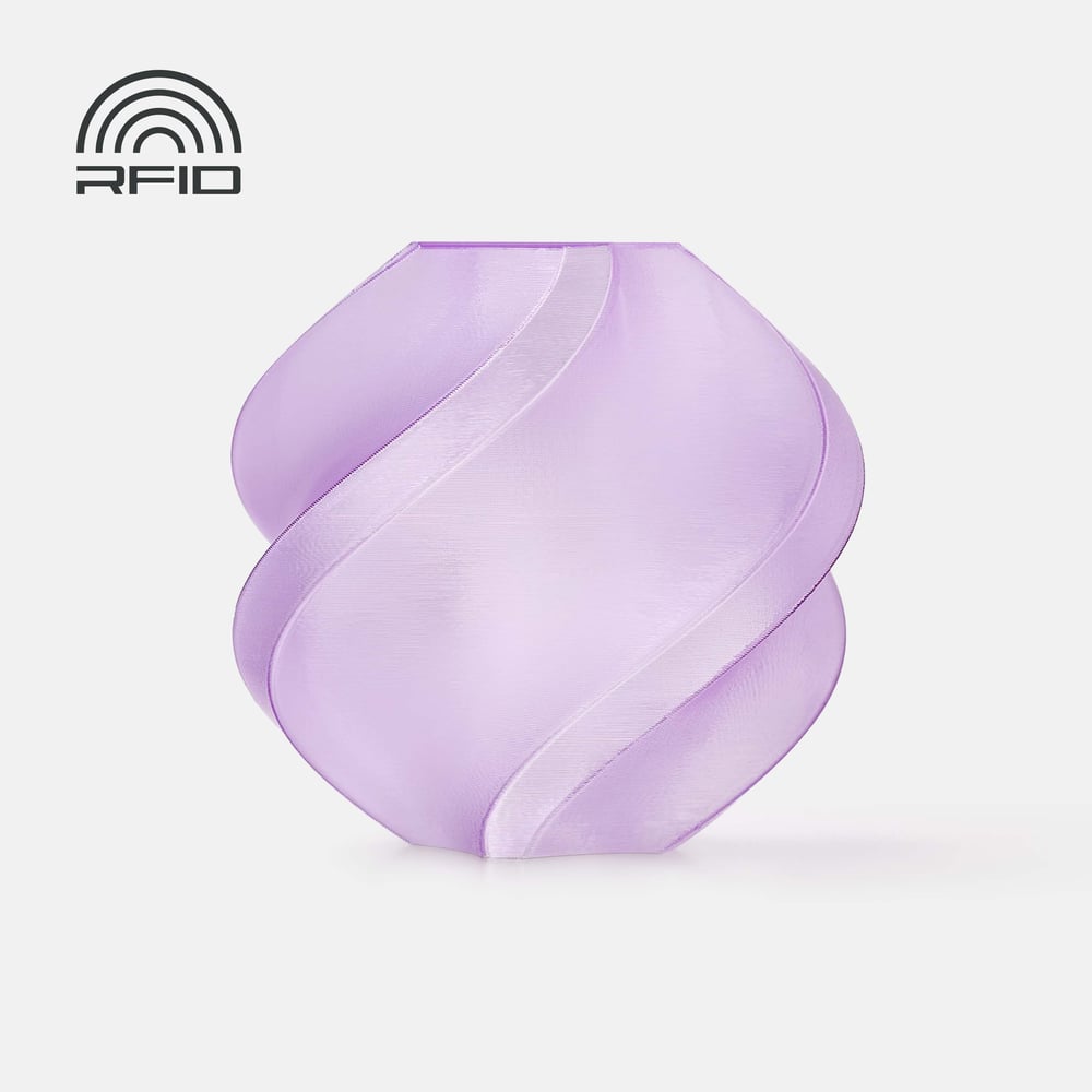 Bambu PETG Translucent Purple with Bambu Reusable(Yeniden Kullanılabilir Makara)