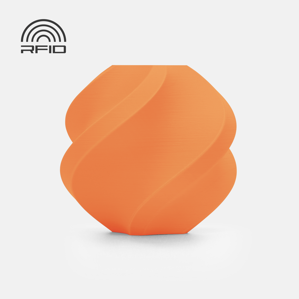 Bambu PLA Matte Mandarin Orange with Reusable Spool(Yeniden Kullanılabilir Makara)