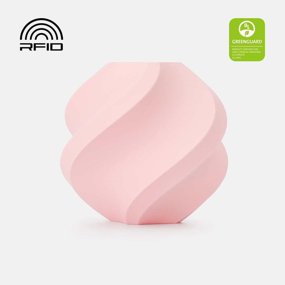 Bambu PLA Pure Milky Pink