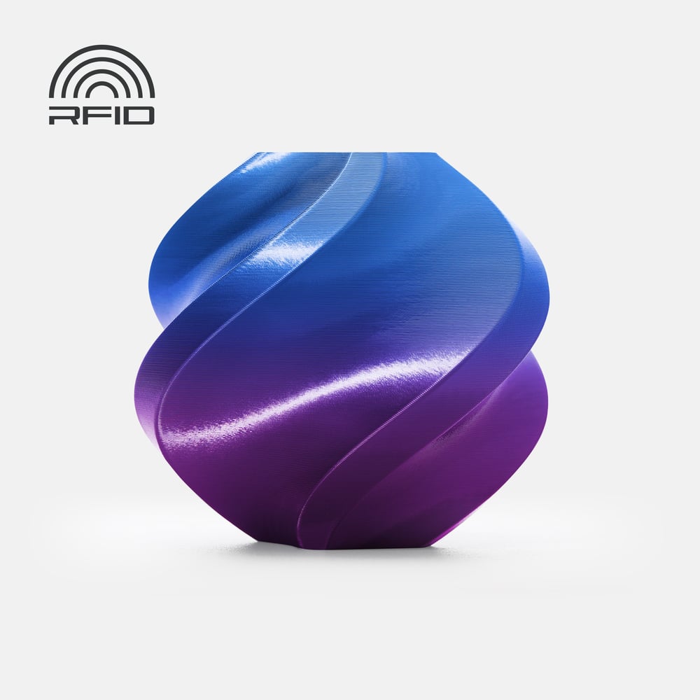 Bambu PLA Silk Aurora Purple with Bambu Reusable(Yeniden Kullanılabilir Makara)