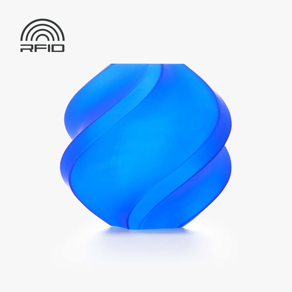Bambu PLA Translucent Blue with Bambu Reusable(Yeniden Kullanılabilir Makara)