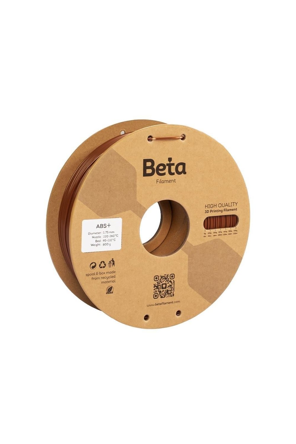 Beta ABS+ Filament Coffee