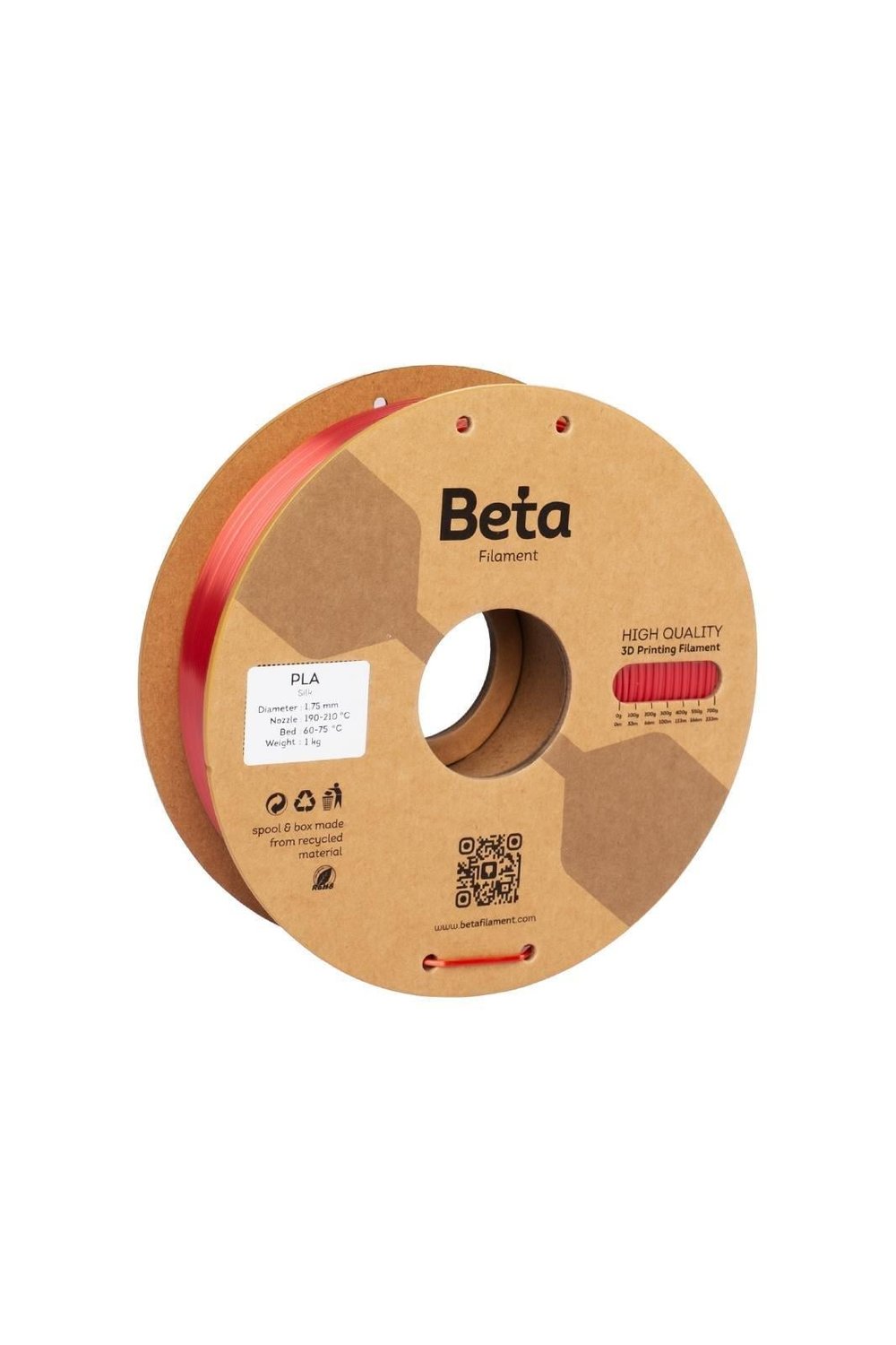 Beta PLA-Silk Filament Orange