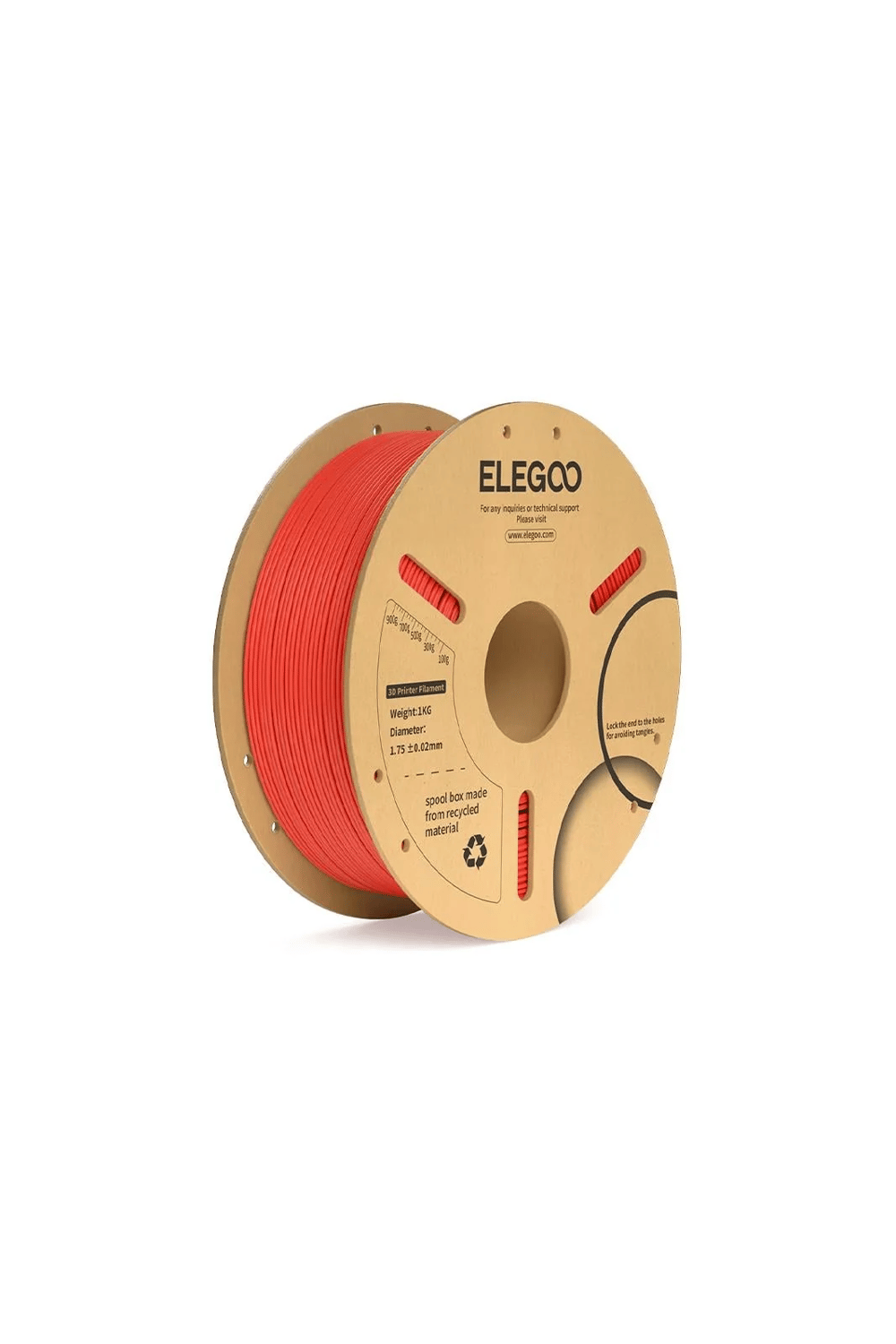 ELEGOO PLA+ Filament Red