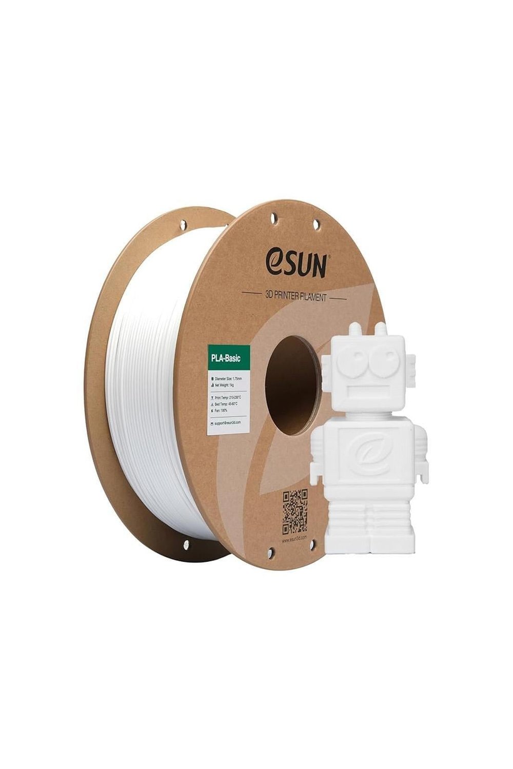 Esun PLA-Basic Filament Cold White