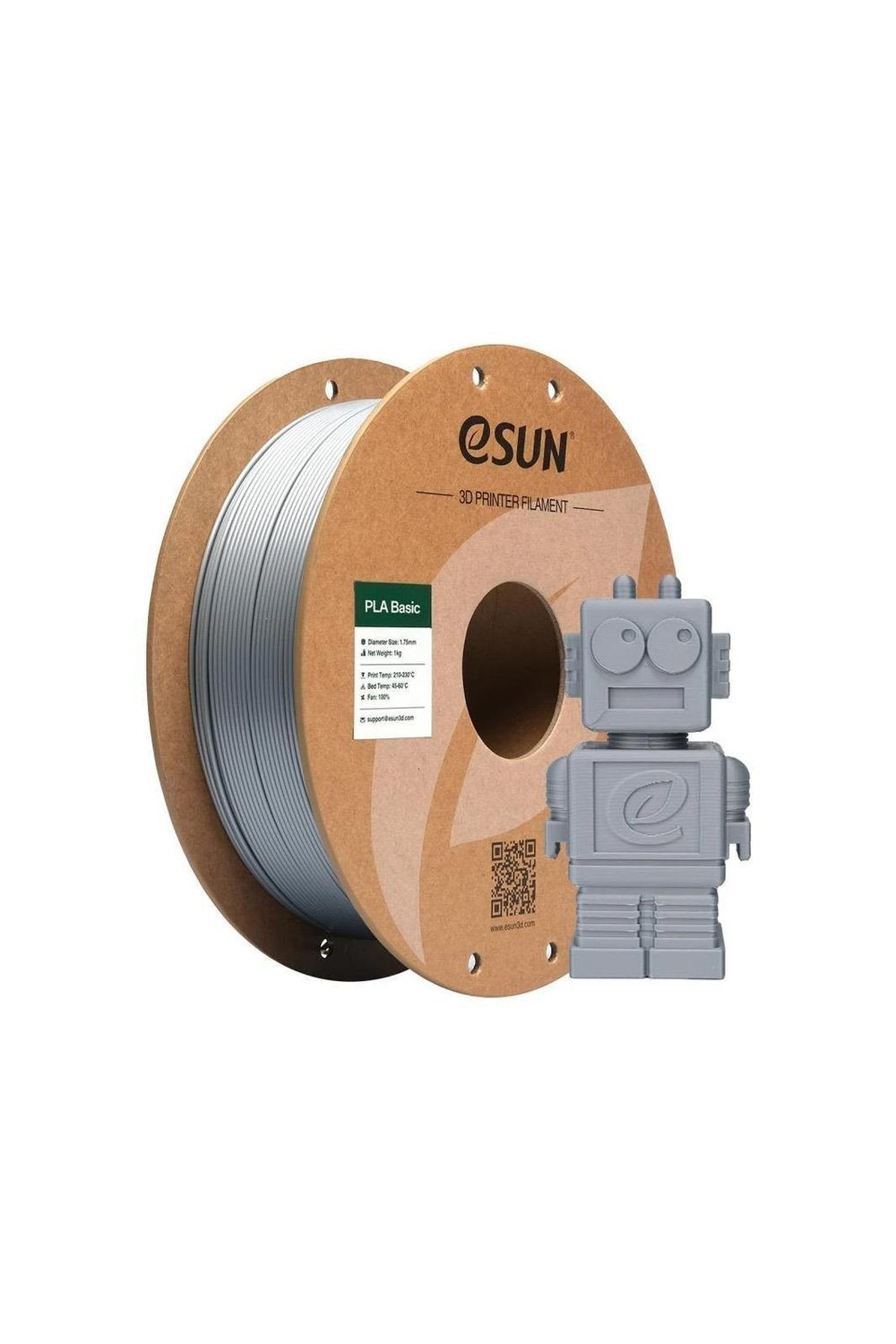 Esun PLA-Basic Filament Silver
