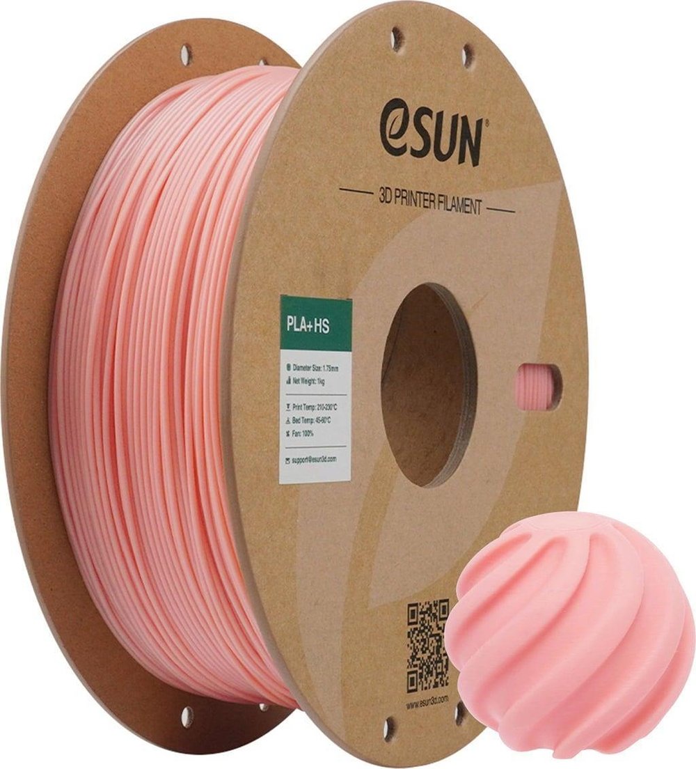 Esun PLA+HS Filament Baby Pink