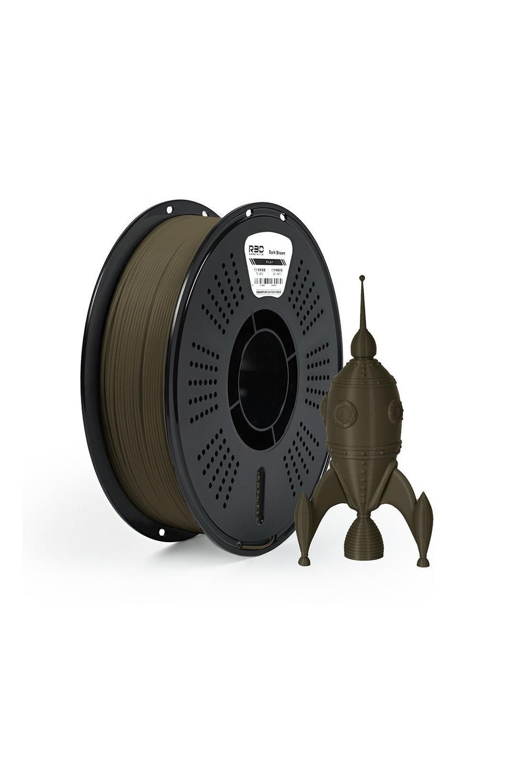 R3D PLA+ Filament Dark Brown