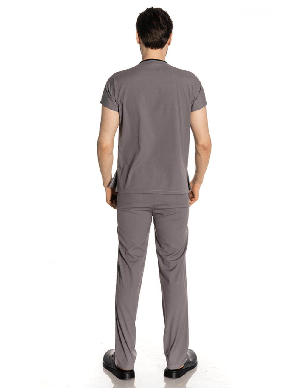Açık Gri Likralı Greys Scrubs Takım