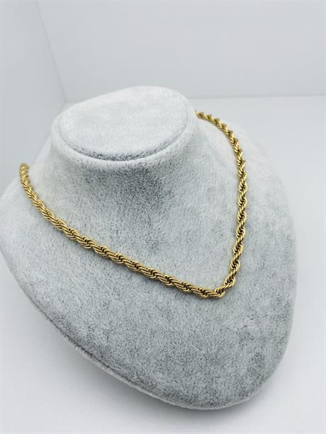 Burgu Kolye 4mm 45cm (Gold) 010656