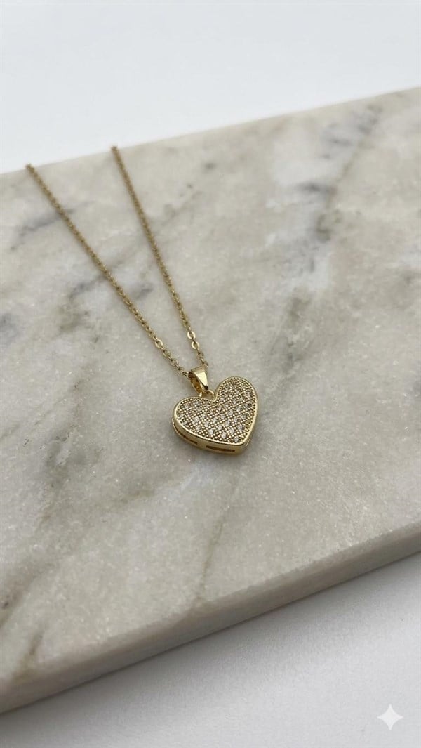 Çelik Kolye 45cm (Gold) 010872