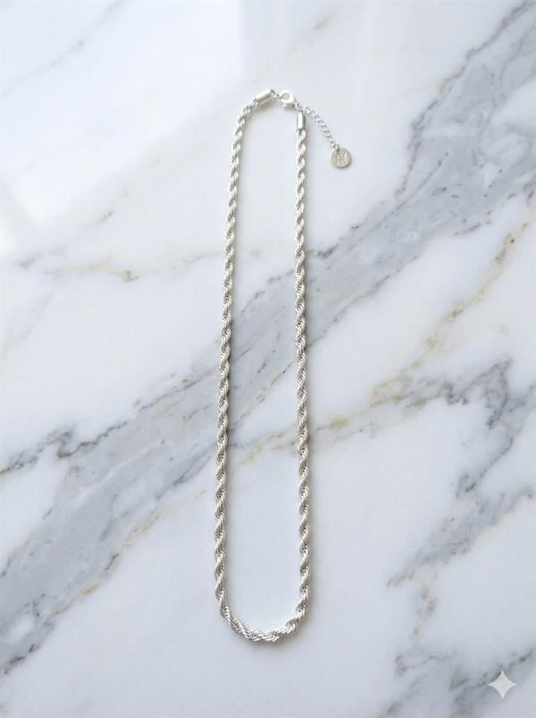 Çelik Kolye 60 cm (Gümüş) 010788