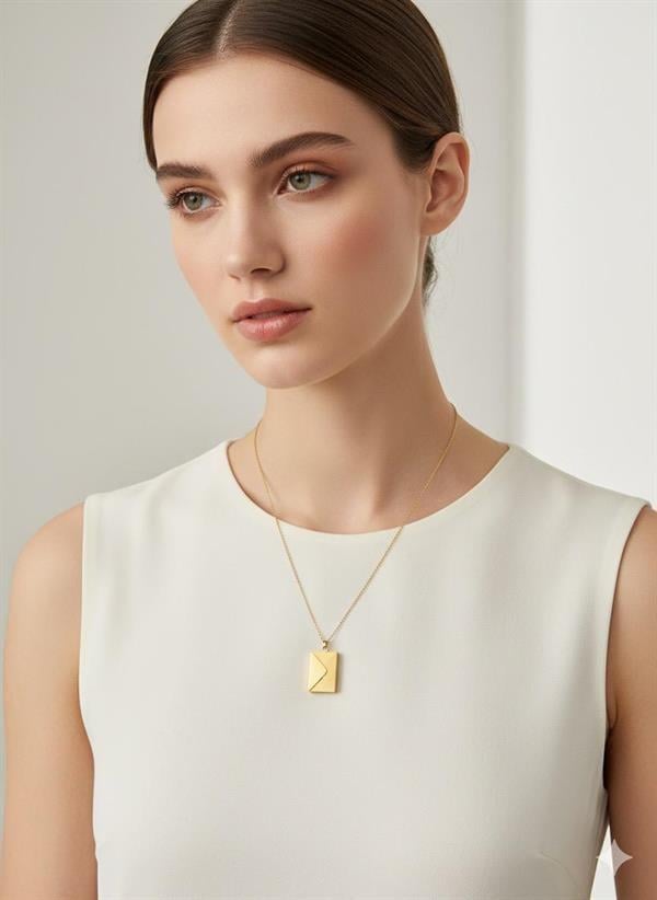 Çelik Kolye (Gold) 0107120