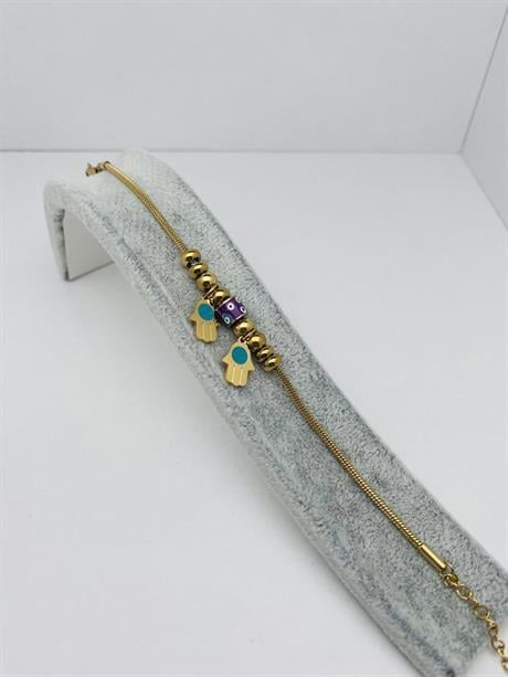 El Detaylı Pandora Çelik Bileklik (Gold) Blk 2159-01
