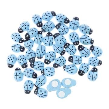 Baby Shower Yapışkanlı Uğur Böceği Mavi 100'lü