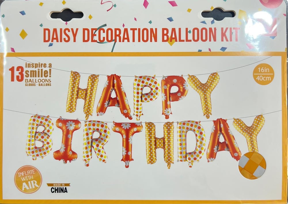 Karakterli BalonlarHappy Birthday Folyo Balon
