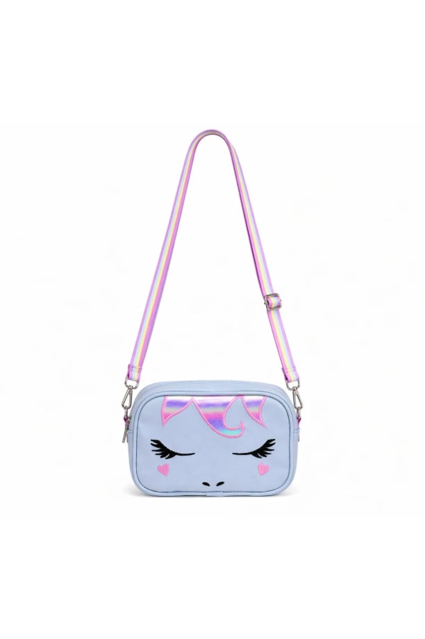 Unicorn Nakışlı Kız Çocuk Çantası, Çocuk Omuz Çantası, Unicorn Çanta