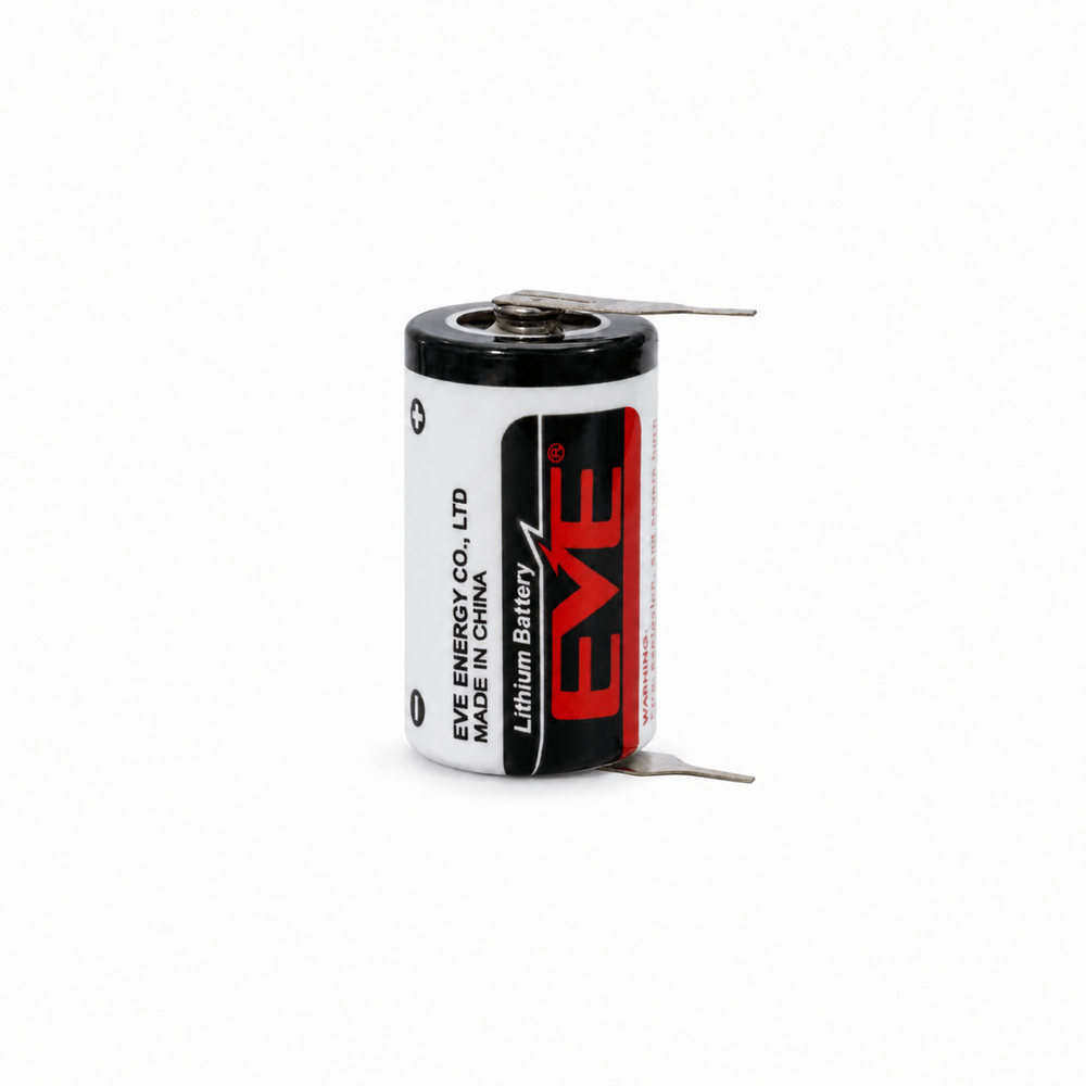 EVE ER14250H 3.6V 1200mAh 1/2 AA Lityum Pil | 2 Pin PCB Sayaç Pili