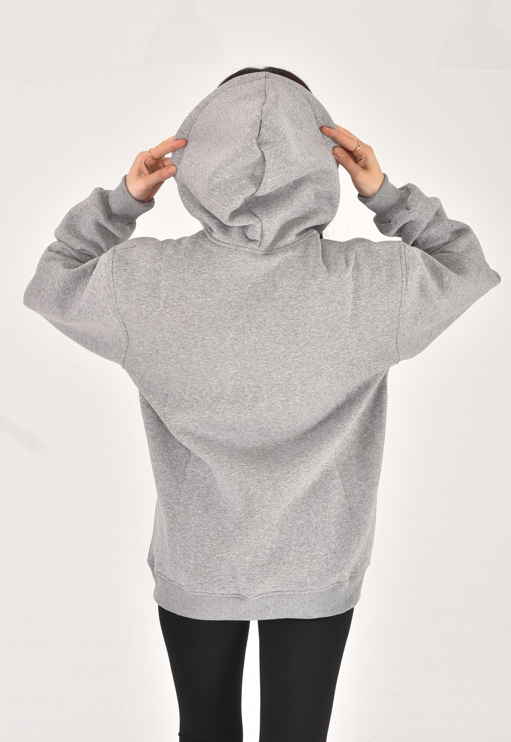 Fermuarlı Oversize Pamuklu Ceket