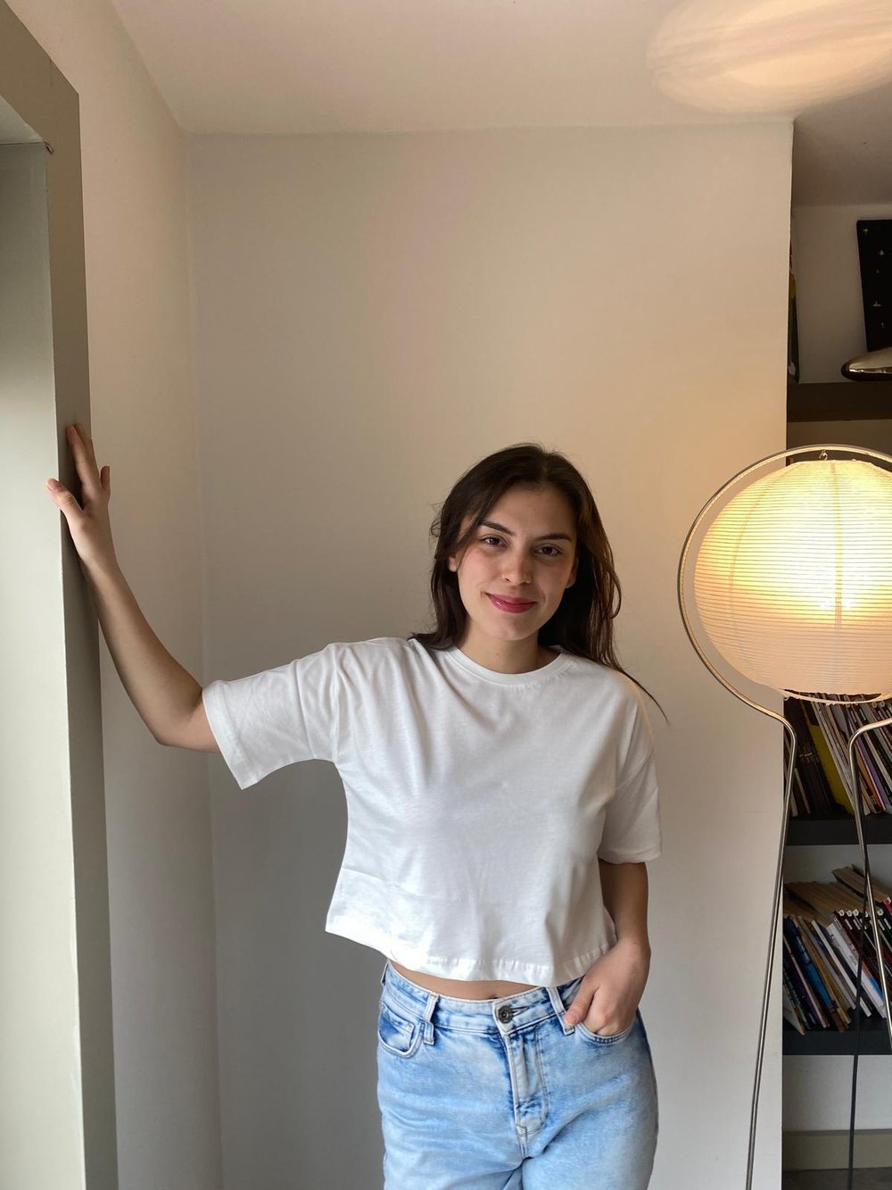 Oversize Basic Crop T-shirt