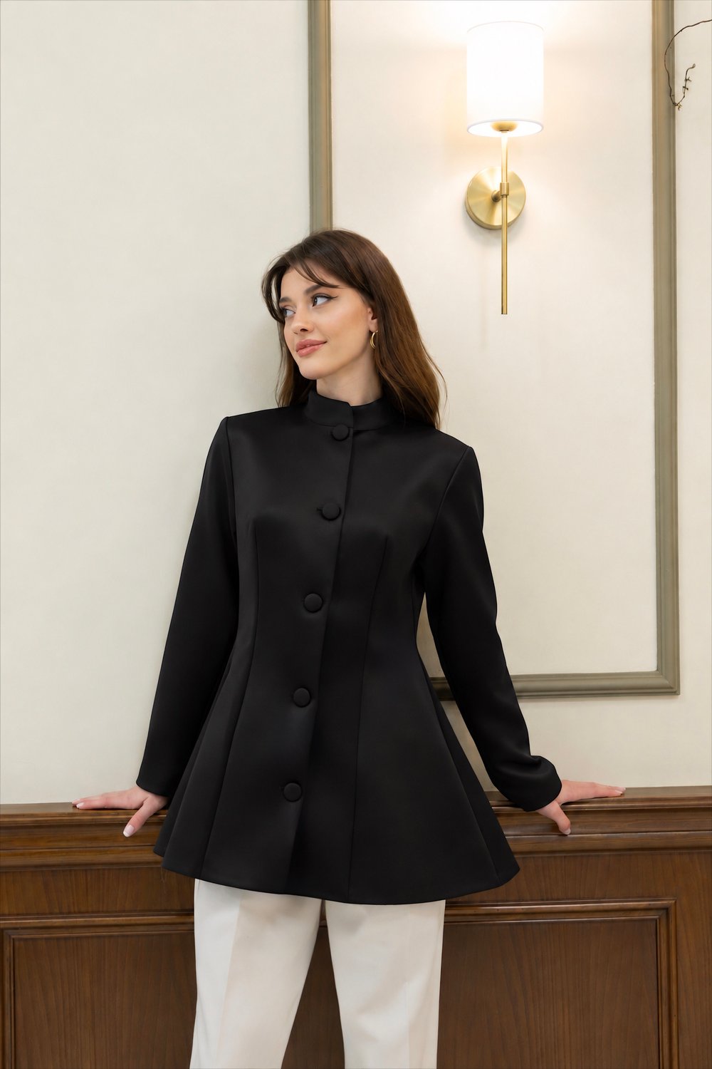 LUNEA PEPLUM CEKET - SİYAH