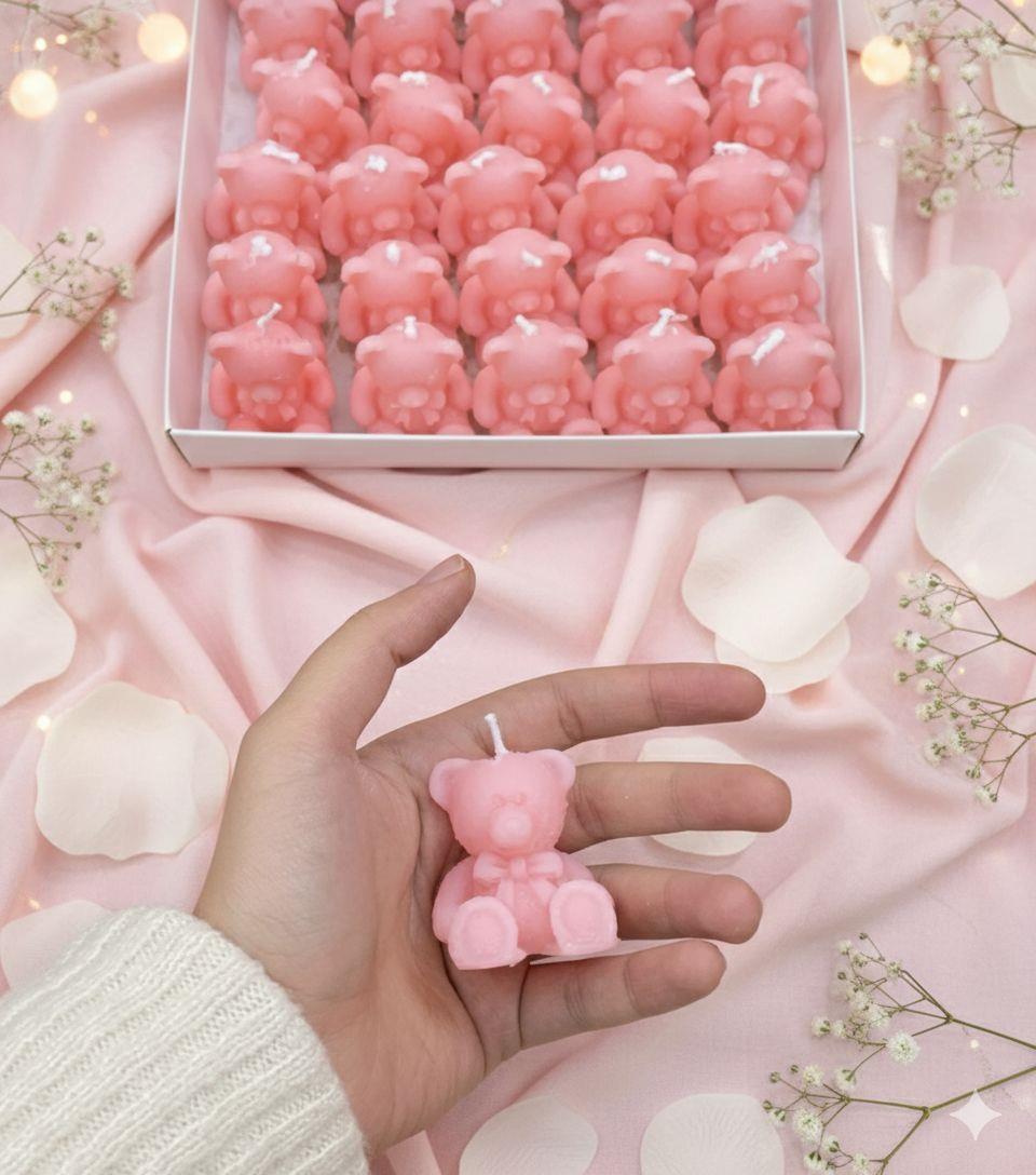 pembe ayıcık mum 30 lu