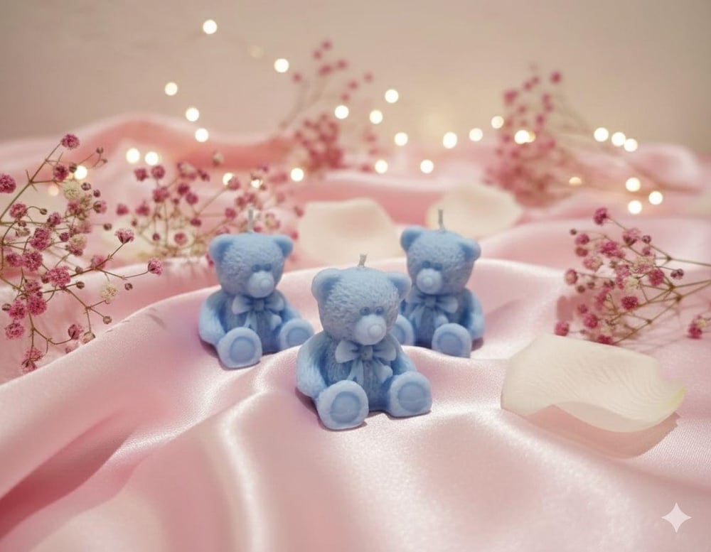 mavi ayıcık mum 30 lu 