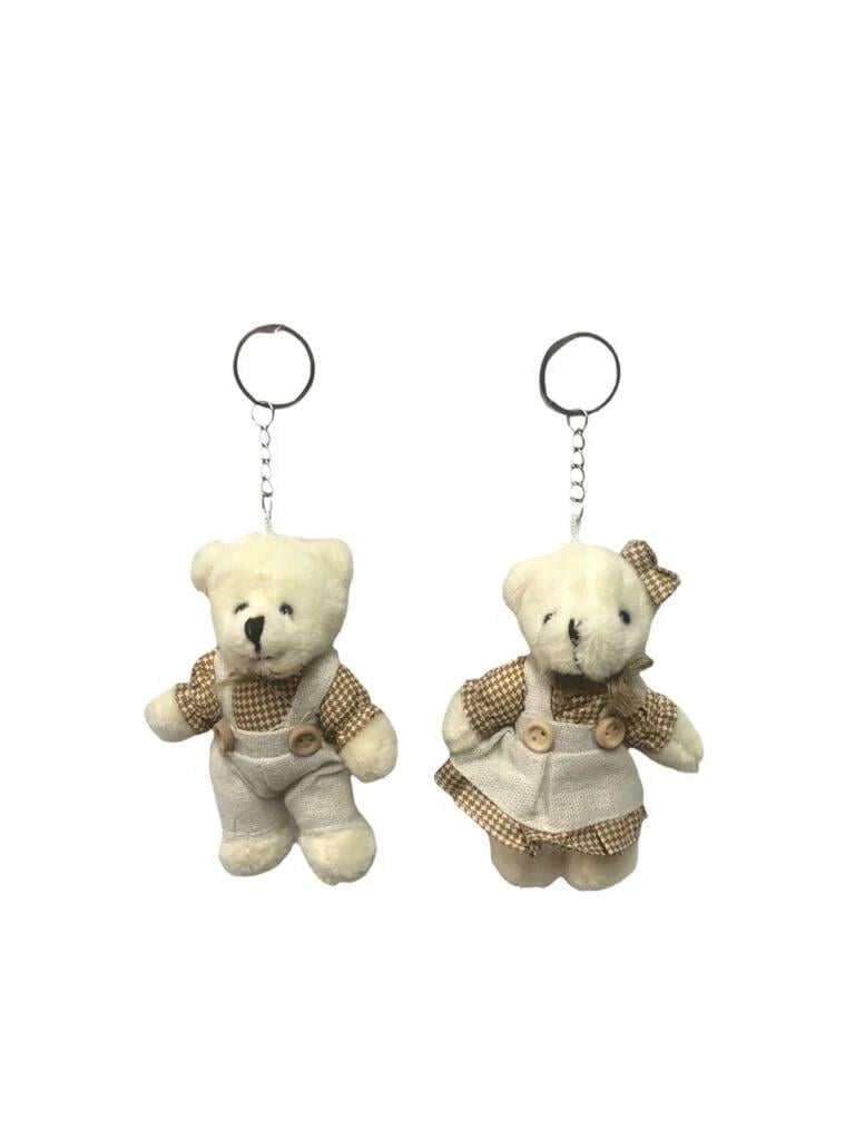 PELUŞ KIZ AYICIK KIYAFETLİ AYI 12cm 10 ADET