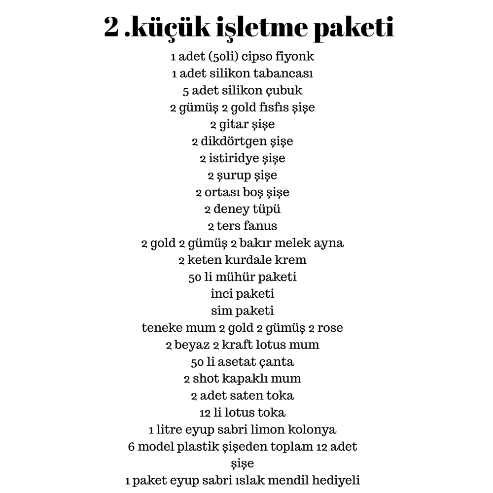 küçük esnaf paketi 2 başlangıç paketi