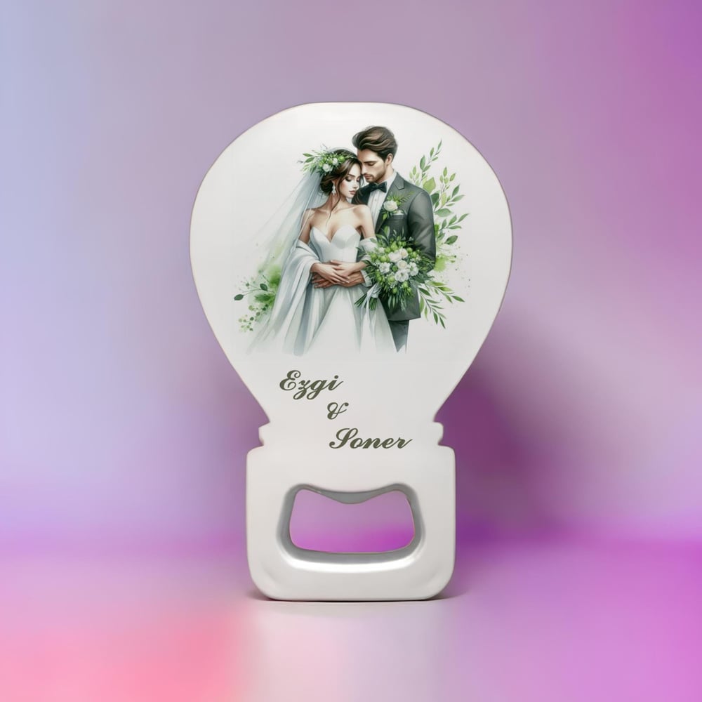 Kişiye Özel Düğün Açacak Balon Magnet Çift Modeli 15 Adet