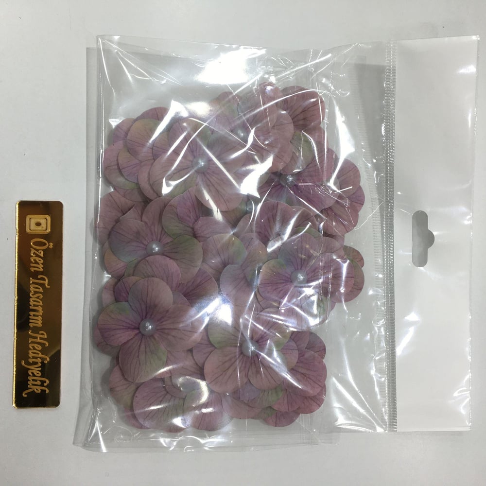 HAZIR ISLAK ORTANCA YAPRAK(25 Lİ PAKET)MOR