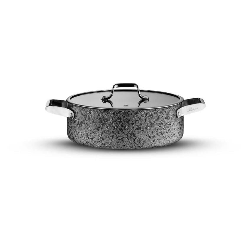 Brioni Stone Flat Pot 26 cm