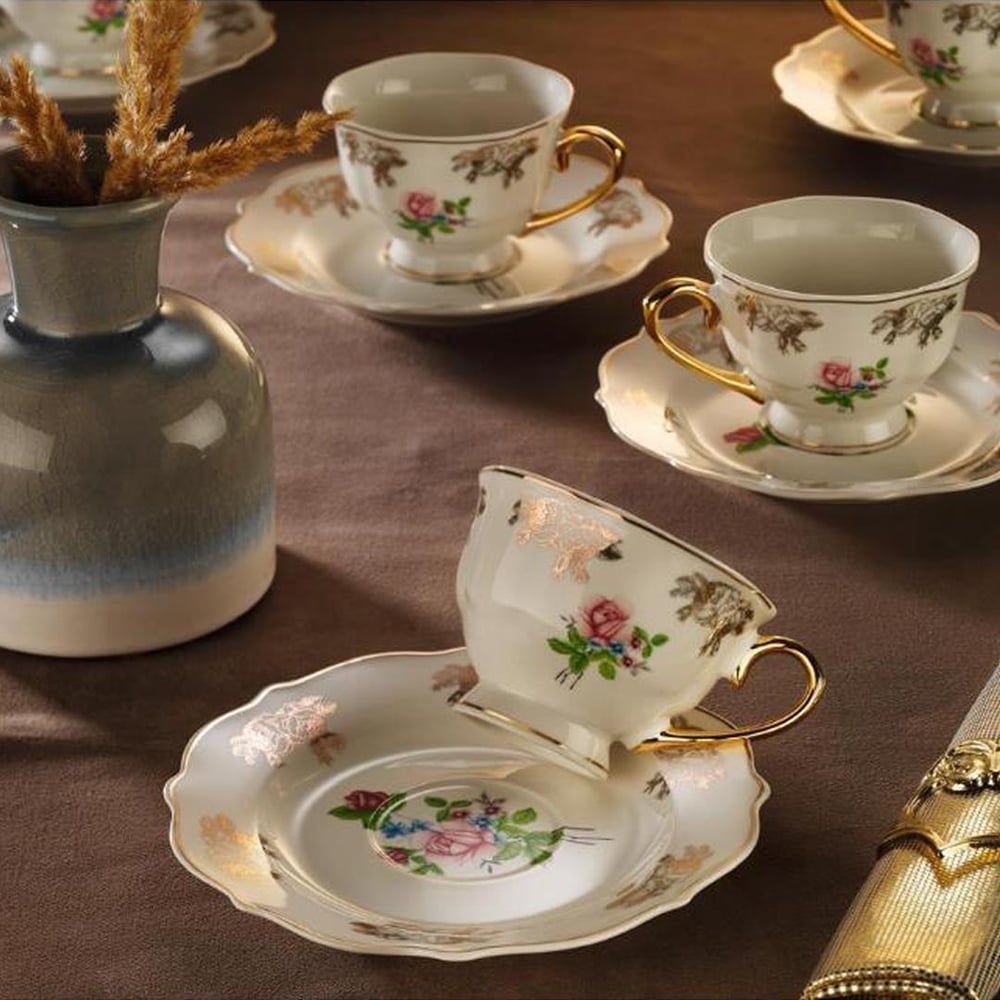 Çay FincanıBohem 6 Kişilik Double Fincan Takımı