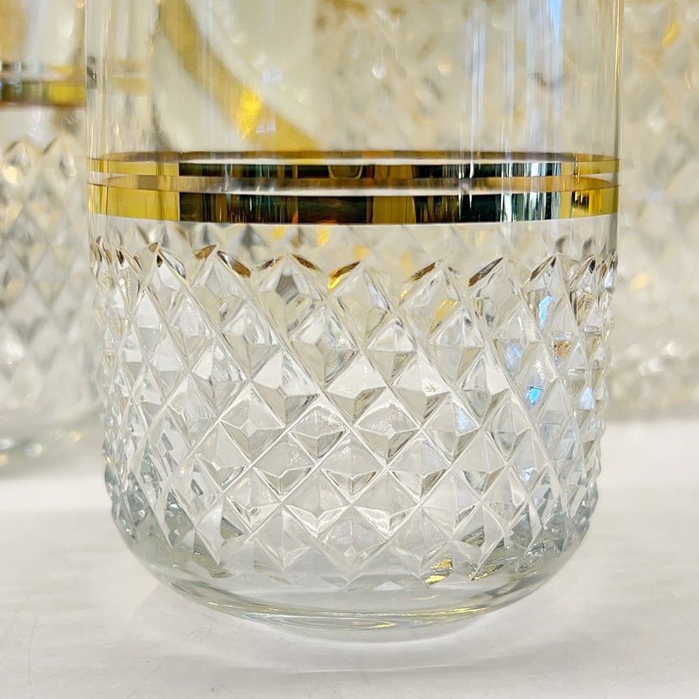Bohemian 61 Piece Glass Set Gold