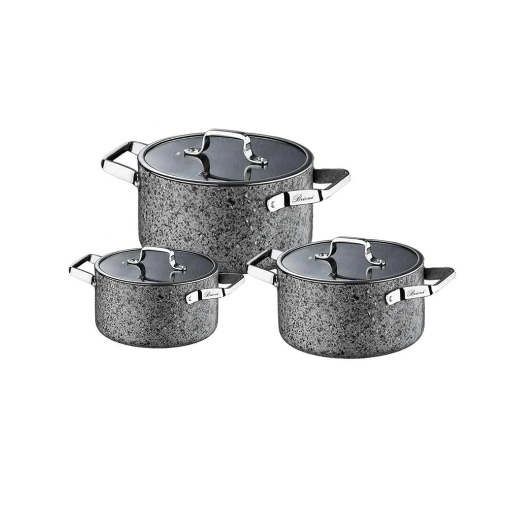 Brioni Stone 6 Piece Midi Cookware Set