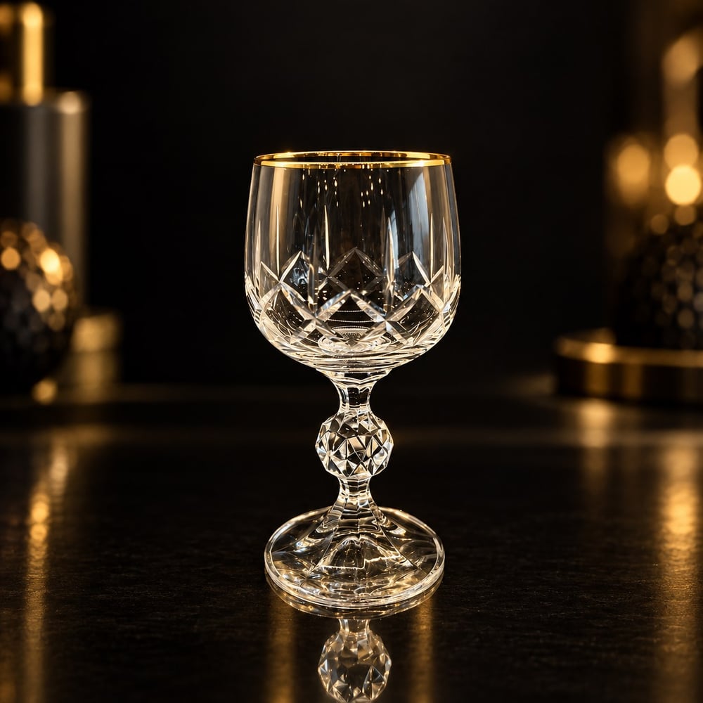 Kahve Yanı BardaklarıButik 6 Lı Kahve Yanı Bardağı Dip Kare Gold