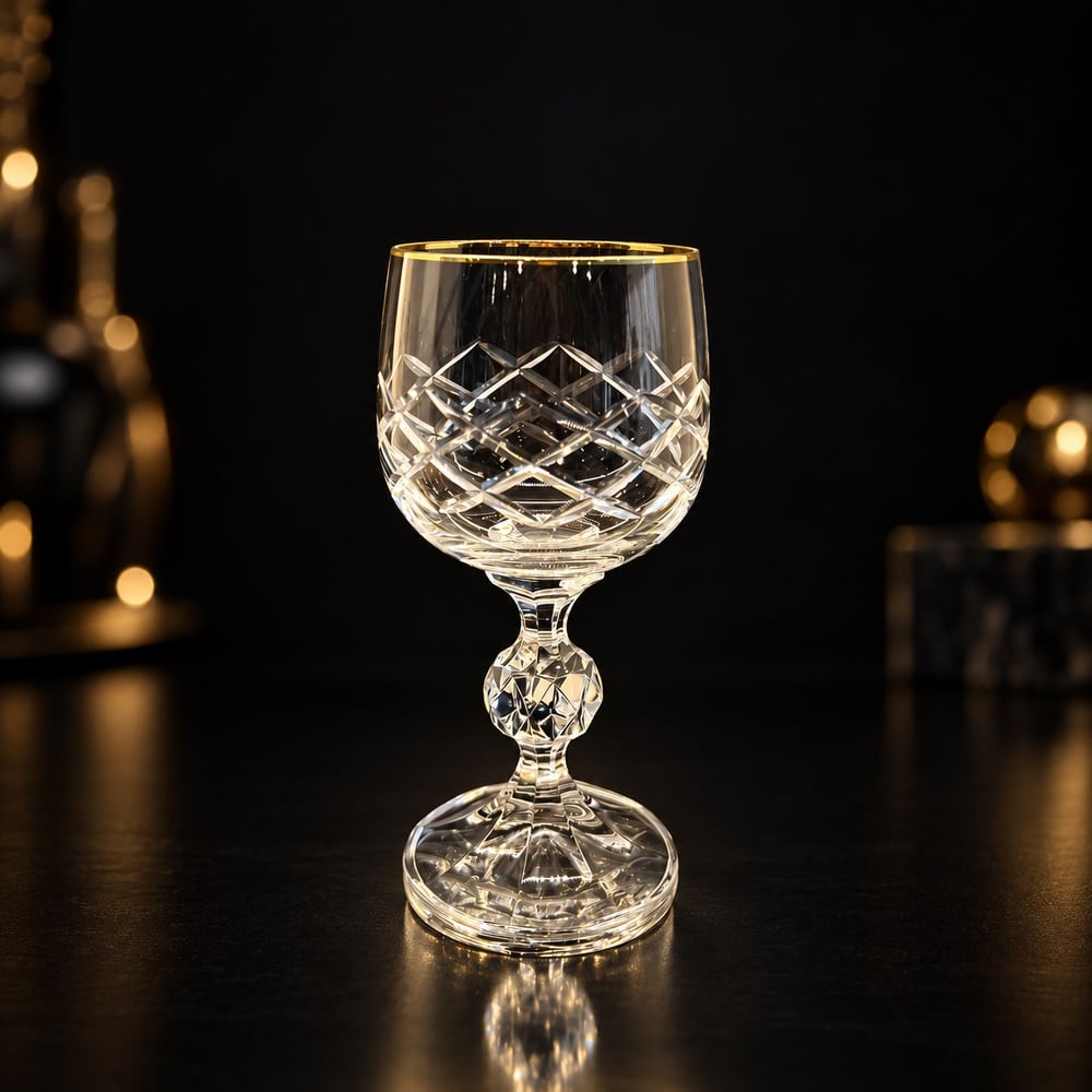 Kahve Yanı BardaklarıButik 6 Lı Kahve Yanı Bardağı Kare Gold