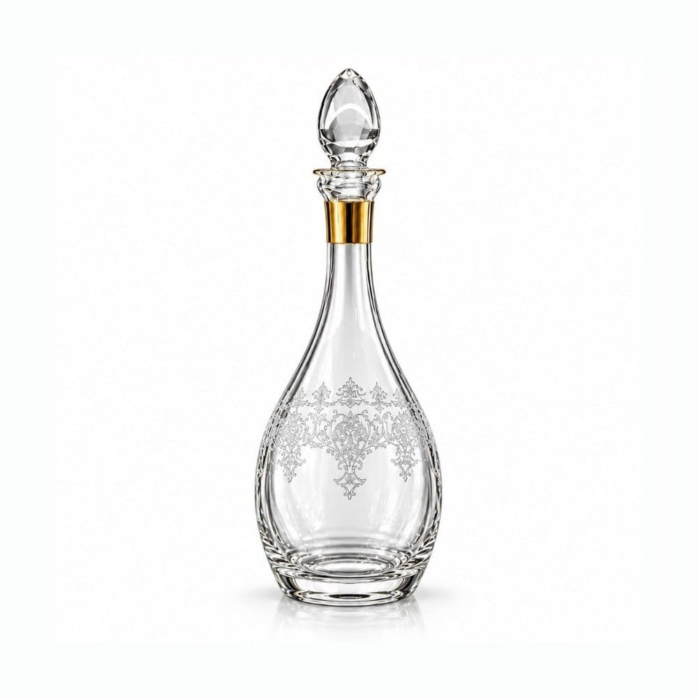 Butik Kristal 61 Parça Bardak Seti Gold
