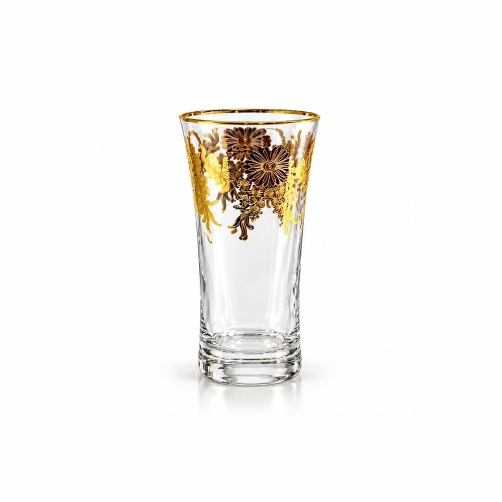 Butterflower 49 Parça Lüks Bardak Seti - Gold