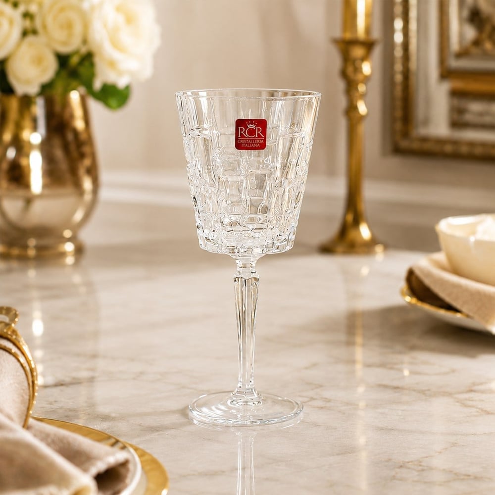 Etna RCR Crystal Glass 36 Piece Glass Set - Plain