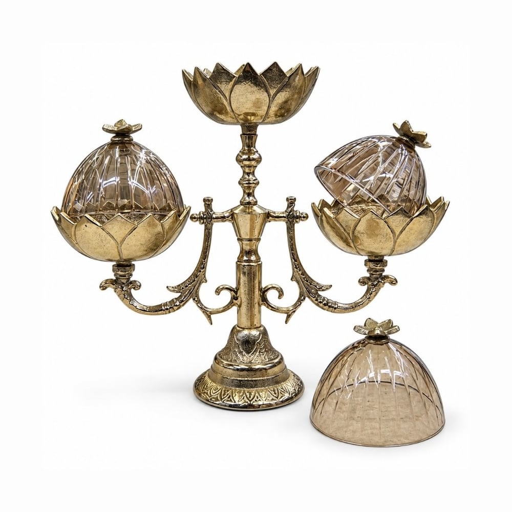 Fiore 3 Lü Sunum Standı Gold