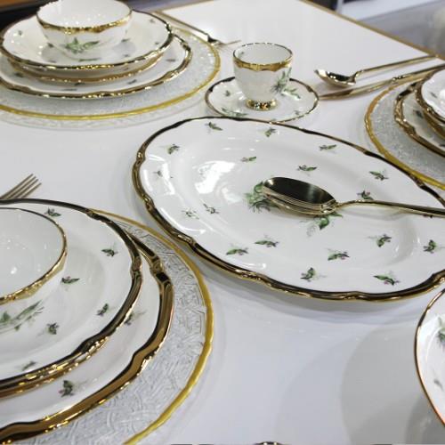 Green Orkide Lüks 53 Parça Porselen Yemek Takımı