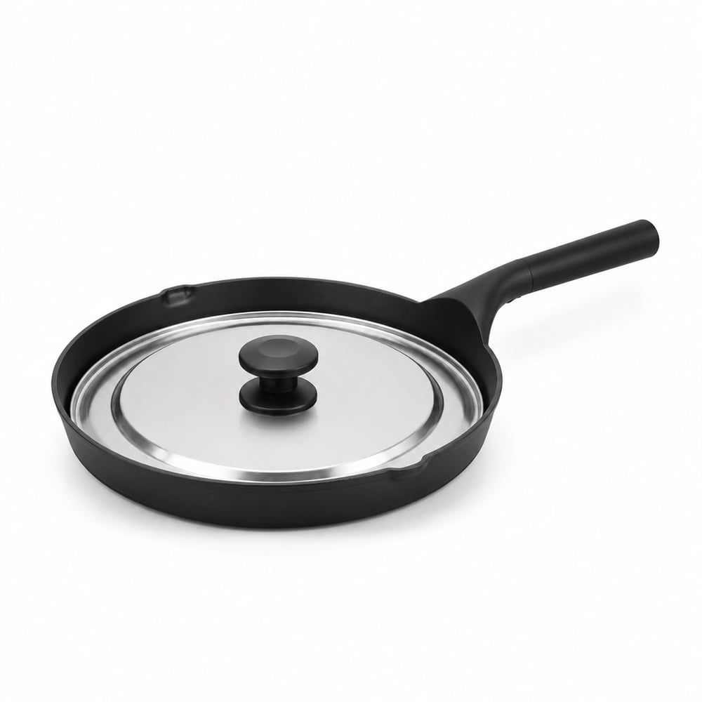 Gurme Döküm Kapaklı Balık Tavası 32 cm 2 Parça