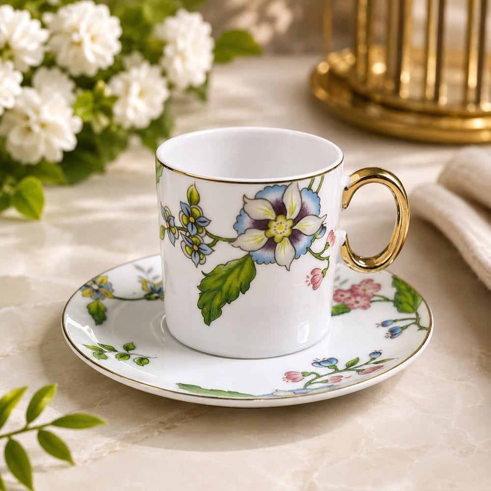 Fincan TakımlarıJoy Carmen Flower 6 Lı Kahve Fincan Takımı
