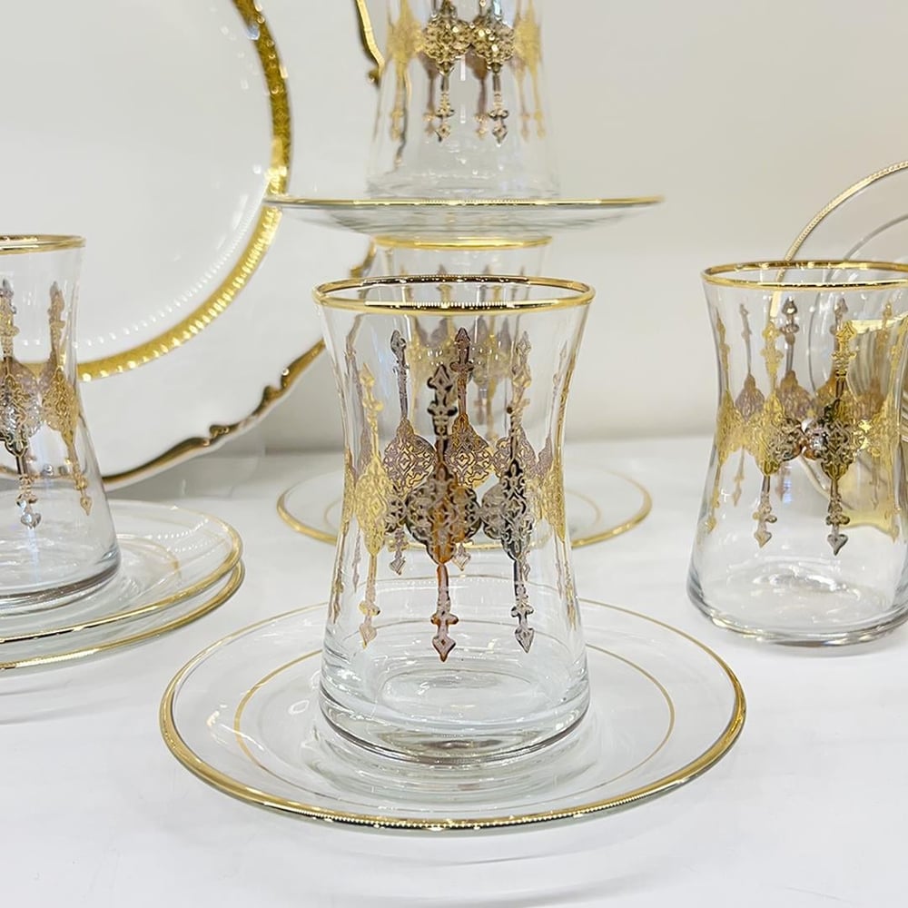 Kemer 6 Lı Çay Seti Gold